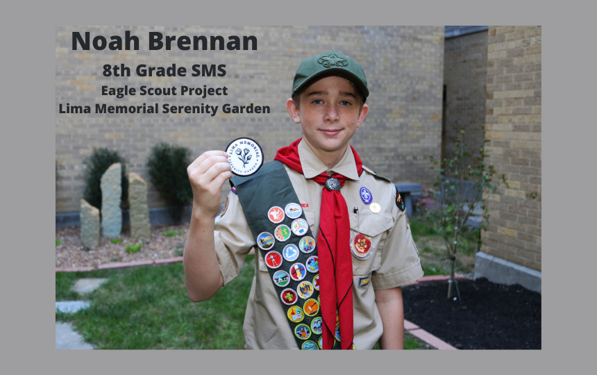 SMS's 8th Grader making us all proud with Eagle Scout Project