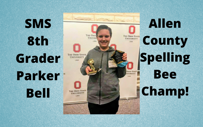 SMS 8th grader wins Allen County Spelling Bee