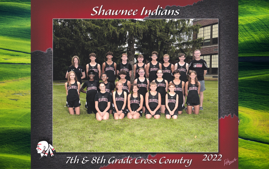 Group picture of cross country team